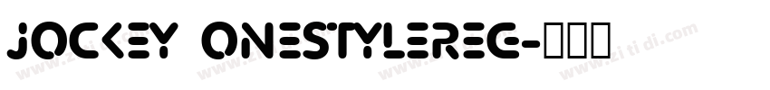 Jockey OnestyleReg字体转换